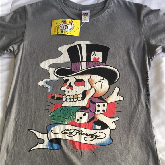 Ed Hardy Crew neck T’shirt by Christian Audigier - Picture 2 of 5